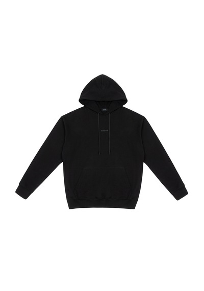 Beord Siyah %100 Pamuk Kapüşonlu Sweatshirt Bhd1-144