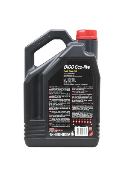 Motul 8100 Eco-Lite 0W-20 Motor Yağı 2 x 4 L