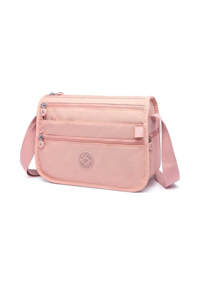 Smart Bags 1128 Krınkle Kumaş Postacı Çantası (Pudra) Pudra