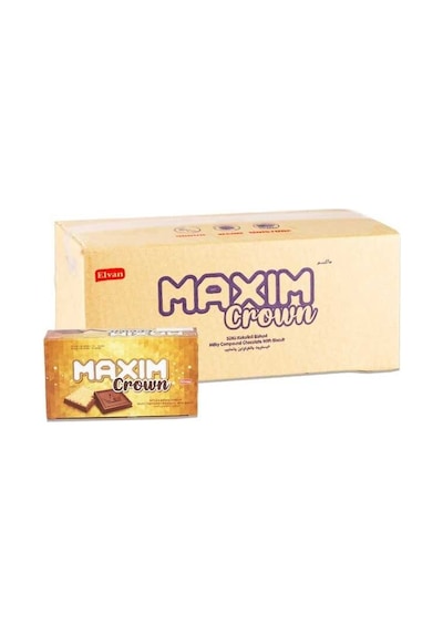 Maxim Crown Kakaolu Bisküvi 10 Gr. 24'lü 6 Paket (1 Koli)