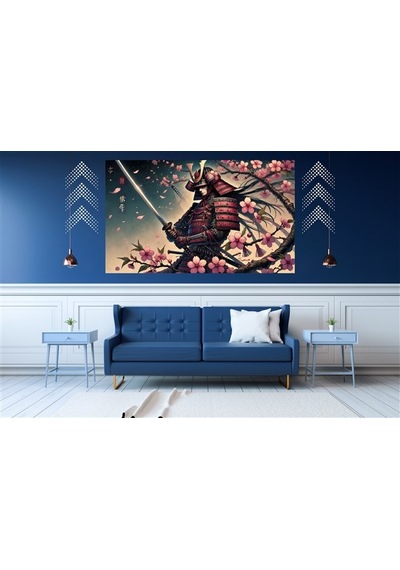 Ti-play Sakin Bekleyiş 60x90cm Modern Samuray Pvc Çerçevesiz Tablo