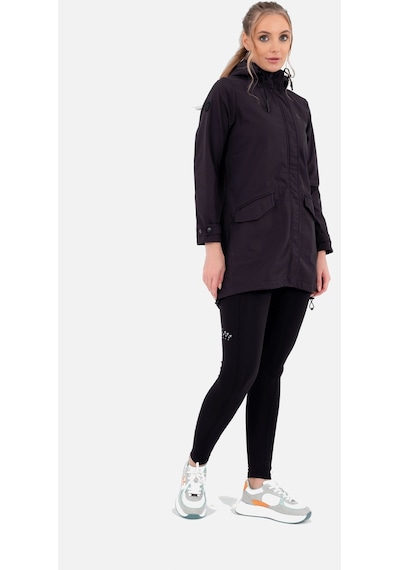 Escetic Koyu Gri Çıkarılabilir Kapüşonlu 2 Cepli Su Ve Rüzgar Geçirmez Kadın Softshell Mont 6331-3509-koyu Gri Koyu Gri