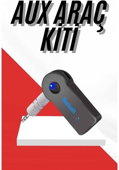 Tüm Cihazlara Uyumlu Bluetooth Aux Araç Kiti Siyah -
