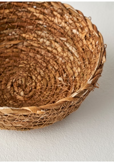Bella Maison Carmen Hasır Sepet 4'lü Naturel 10/15x4 Cm Naturel