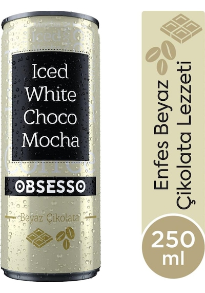 Obsesso Beyaz Çikolata Soğuk Kahve 250 Ml X 12 Adet Hazır
