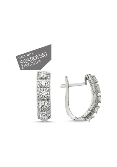 Gümüş Swarovski Zirconia Küpe