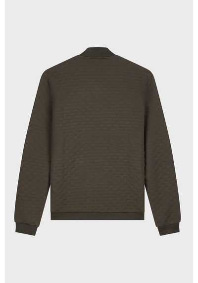 Ea7 Logolu Regular Fit Dik Yaka Fermuarlı Sweat Erkek Sweat 7m002246 Af26241 U6027 Kahve