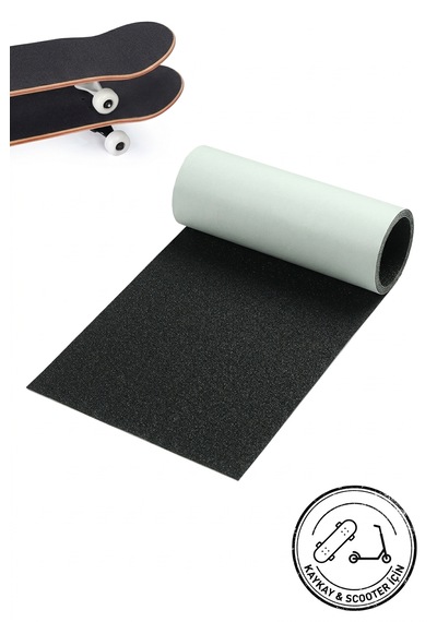 Gang Skateboards Düz Siyah Kaykay Zımparası