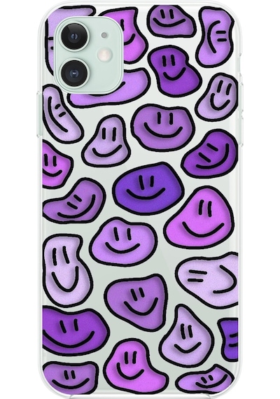 Apple Uyumlu iPhone 11 Şeffaf Kılıf Şeffaf Wallpaper 6 Tasarımlı