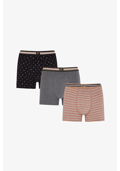 Penti Erkek Ember Çizgili 3lü Boxer Çok Renkli