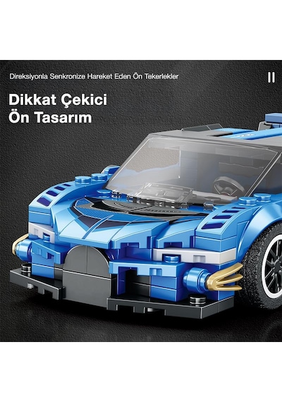 Reobrix Creator 795 Bugatti Vision Gt Spor Araba Yaratıcı Yapı Blok Seti Building Blocks - 356 Parça
