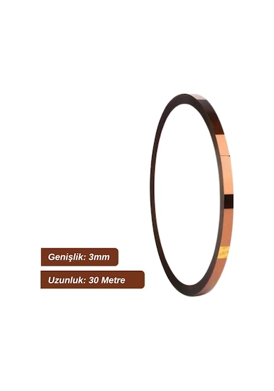 Kapton Bant 3mmx30m Yüksek Isıya Dayanıklı Yanmaz Bant