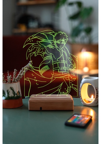 Modiwa Design Naruto Gaara 16 Renk Gece Lambası