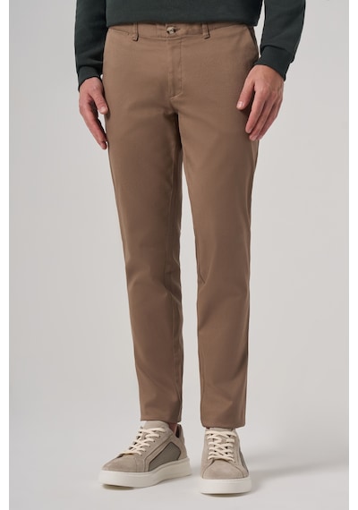 Morven Erkek Bej Pamuk Trend Slim Fit Chino Pantolon 26ks003003653 Bej