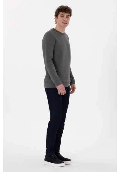 U.S. Polo Assn. Erkek Regular Fit Bisiklet Yaka Antrasit Sweatshirt 50292362-VR006