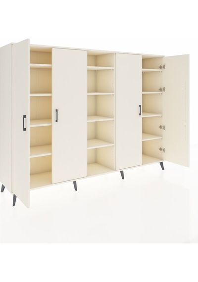 Hyperion Dolap 12 Raflı 4 Kapaklı 220x44x163 Aytaşı-aytaşı Aytaşı-aytaşı