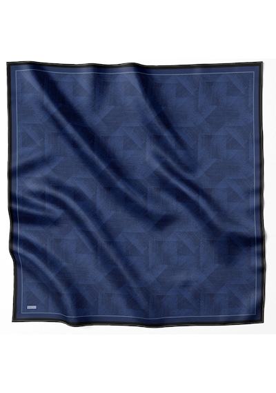 Belli Twill İpek Eşarp 4201-39 Lacivert Lacivert