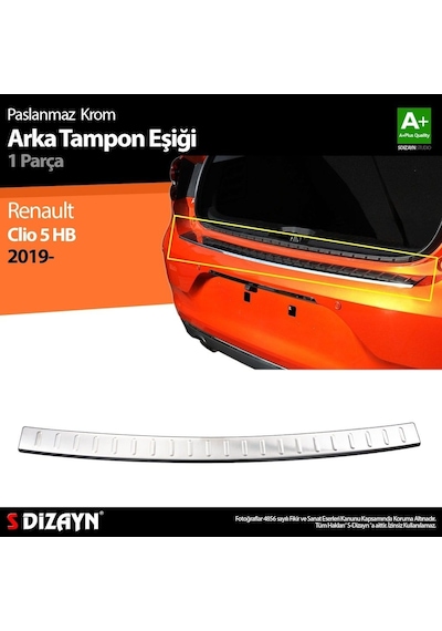 Renault Clio 5 Krom Arka Tampon Eşiği 2019 Ve Üzeri