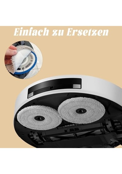 Dreame X50 / X40 / L20 Ultra Complete, L50 / L40 / X30 / L10 / L10s Pro Ultra, Xiaomi X20 Pro/max Robot Süpürge İçin 12 Adet Silme Bezi, Tekrar Kullanılabilir Ve Yıkanabilir Mikrofiber Silme Pedi
