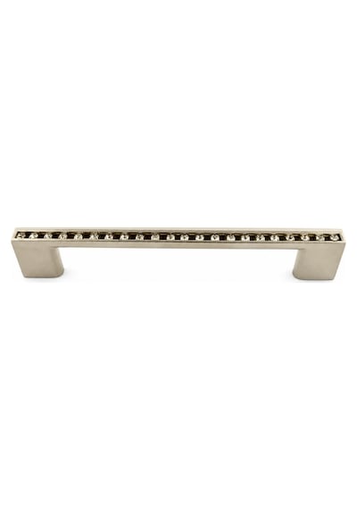 Sıralı Taşlı Lama Kulp 96mm İnoks - 2 Adet Gri