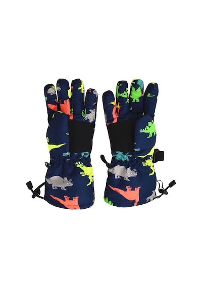Petityu Su Geçirmez Erkek Çocuk Bere Eldiven Set 4-8 Yaş Kayak Snowboard Lacivert Üstü Renkli Dino Lacivert Petityu Su Geçirmez Erkek Çocuk Bere Eldiven Set 4-8 Yaş Kayak Snowboard Lacivert Üstü Renkli Dino Lacivert