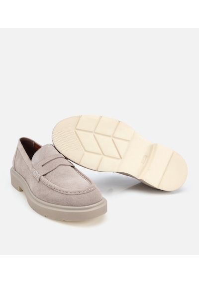 Hotiç Erkek Süet Deri Bej Kalın Tabanlı Günlük Loafer 02ayh319370a260 02ayh319370a260