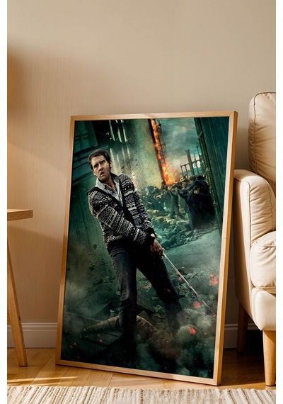 Neville Longbottom Gryffindor Kılıcı Çerçeveli Tablo - Lüks Harry Potter Kahramanlık Porteri Dekor Kayın Neville Longbottom Gryffindor Kılıcı Çerçeveli Tablo - Lüks Harry Potter Kahramanlık Porteri Dekor Kayın
