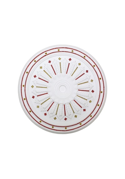 Başak Desenli Taşlı Stropiyer Tavan Göbeği - 40 Cm