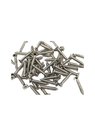 Nikel 1000 Adet Klips Vidası 2,2x13 Mm Yhb - Konik Başlı Kutu, Sandık, Ayak, Askı, Mini Vida 13 MM