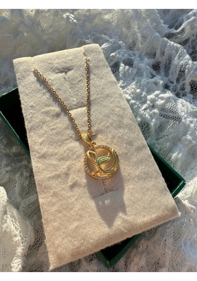 Leaf Harmony Pendant Altın