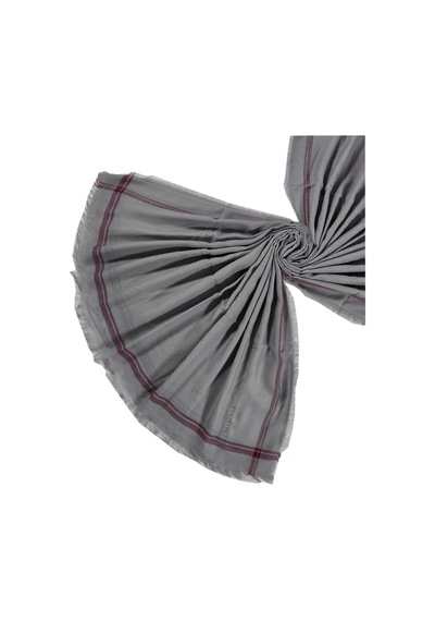 Mim Eşarp Mısırlı Eşarpları Pamuk Şal 100x200 Cm Gri