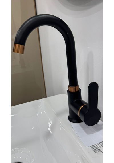 Armour Armatür Lavabo Bataryası Siyah Rose Siyah