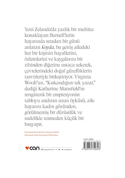 Koyda - Kısa Modern - Katherine Mansfield - Can Yayınları