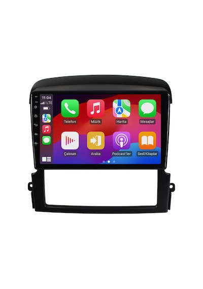 Kia Sorento Araç Multimedya Android Ekran Carplay Navigasyon Double Teyp 2+32 9" 06-10 Black Cadence