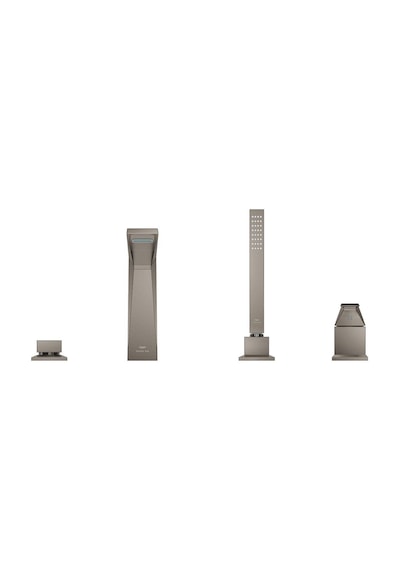 Grohe Allure Brilliant 29523AL0 4 Delikli Küvet Bataryası Nikel