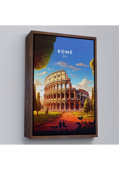 Miyrem^ Canvas Serie Roma İtalya Kolezyum Tablo-7701