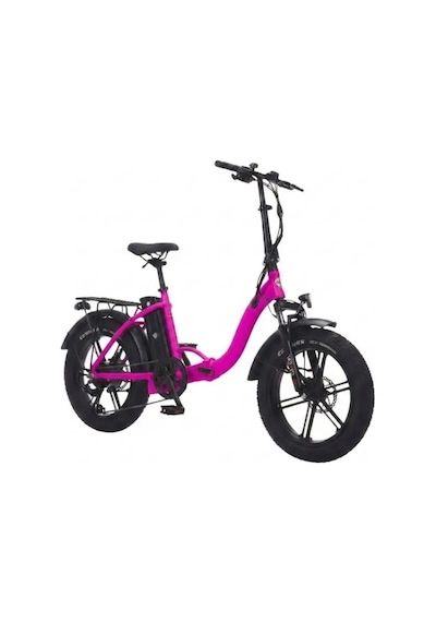 Corelli Voniq-s Eco Mg 20 Jant 42 H.disk Folding Fat Bike Elektrikli Bisiklet Fuşya Pembe