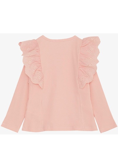 Breeze Kız Çocuk Uzun Kollu Bluz Güpür Çiçek Nakışlı 3-7 Yaş, Pembe-pembe Pembe Breeze Kız Çocuk Uzun Kollu Bluz Güpür Çiçek Nakışlı 3-7 Yaş, Pembe-pembe Pembe