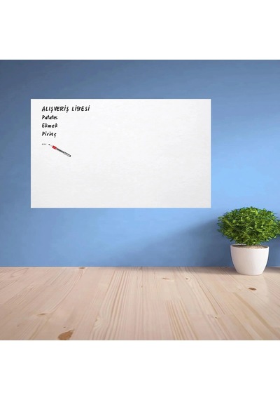 Manyetik Duvar Stickerı 100x60 Cm Ders Çalışma Yazı Tahtası