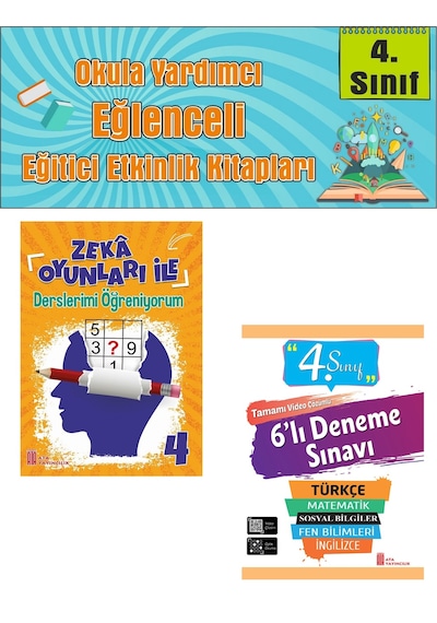 Ata 4.sınıf Okula Yardımcı Zeka Oyunları İle Derslerimi Öğreniyorum- 6 Lı Deneme Sınavı