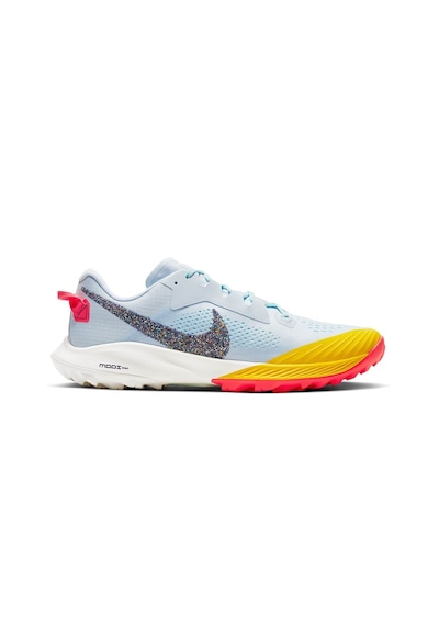 Nike Air Zoom Terra Kiger 6 Erkek Koşu Ayakkabısı Beyaz Simli Çok Renkli