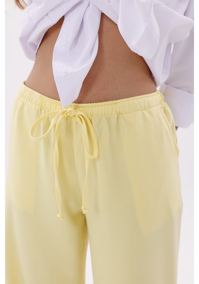 Genius Store Kadın Pantolon Geniş Paça Pamuklu Viskon Cepli Pantolon Beli Lastikli Genişpaça-pantolon Sarı Genius Store Kadın Pantolon Geniş Paça Pamuklu Viskon Cepli Pantolon Beli Lastikli Genişpaça-pantolon Sarı