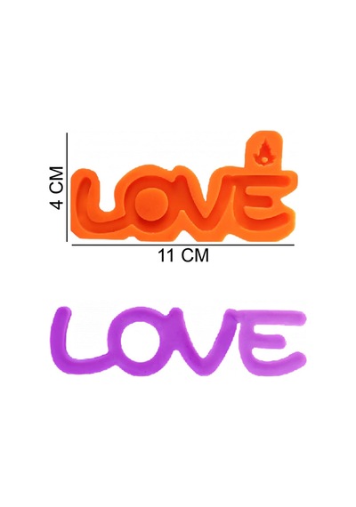 Love Silikon Şeker Hamuru, Sabun, Mum Kalıp