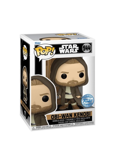Funko Pop Obi-wan Kenobi In Jedi Robe 544 Exclusive Box And Slip