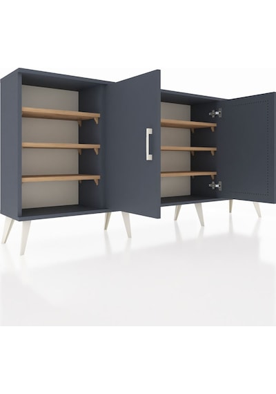 Arges Konsol 9 Raflı 2 Kapaklı 176x30x83 Antrasit-antrasit/çam Antrasit/çam Arges Konsol 9 Raflı 2 Kapaklı 176x30x83 Antrasit-antrasit/çam Antrasit/çam