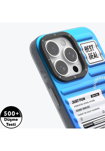 Apple iPhone 16 Pro Uyumlu Kılıf Renk Geçişli Youngkit The Secret Color Serisi Kapak Mor
