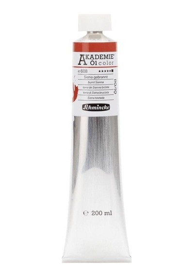 Schmincke Akademie Öl Color Yağlı Boya 200 Ml Seri 1 608 Burnt Sienna Karışık, Çok Renkli