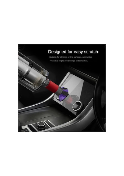 Dyson V7 V8 V10 V11 V15 Uyumlu Led Işıklı Mor Dar Uç & Çizmeyen Toz Fırçası 2'li Temizlik Seti