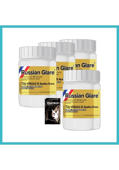 Bezos Rus Merhemi Rusian Glare Nano 22-2:0372 4 Tane X 50 Ml Tüy Kremirus Merhemi + Yanında Jel Dfnbez