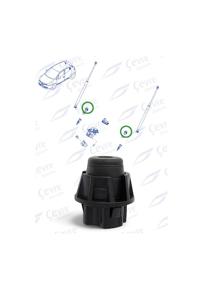 Clio 4 Bagaj Takozu Kaput Takozu Plastiği Renault Megane 4 Talisman Captur Lodgy - 658296965r
